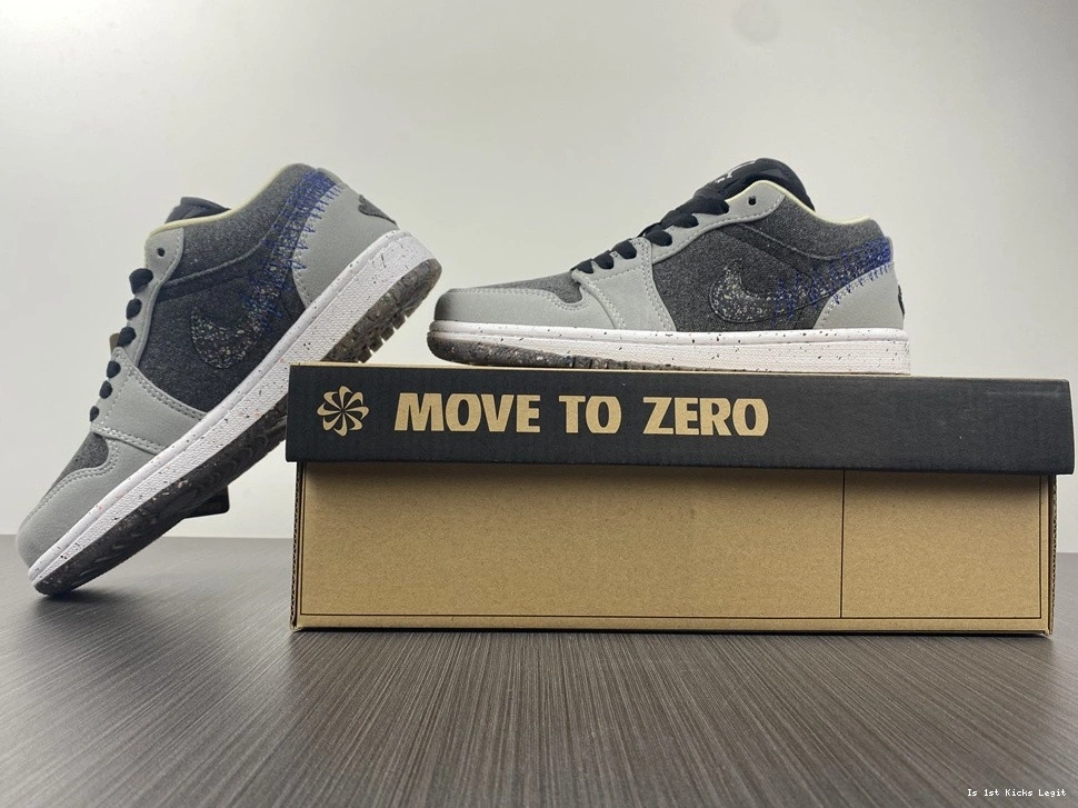 Jordan Black Low Crater 1 Grey - DM4657-001 0913